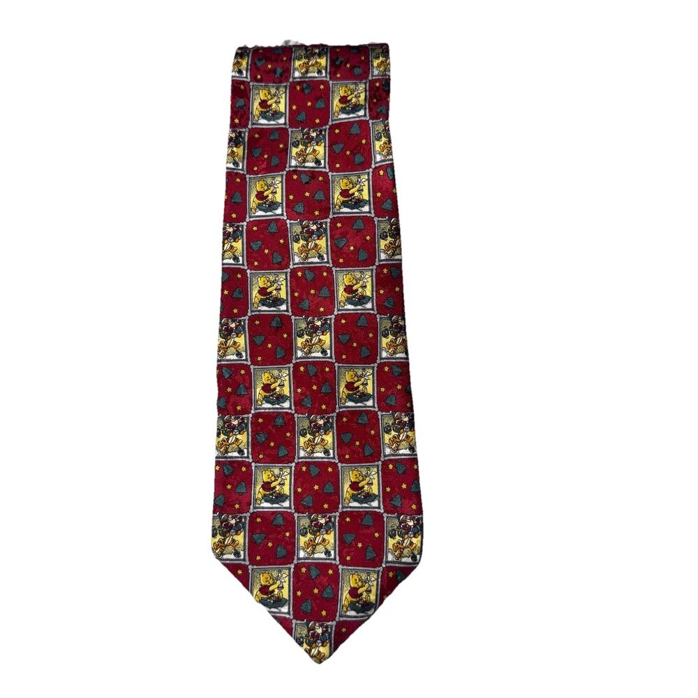 Walt Disney Winnie the Pooh Bear 100% Silk Neck Tie Made in Italy 3.5 x 58